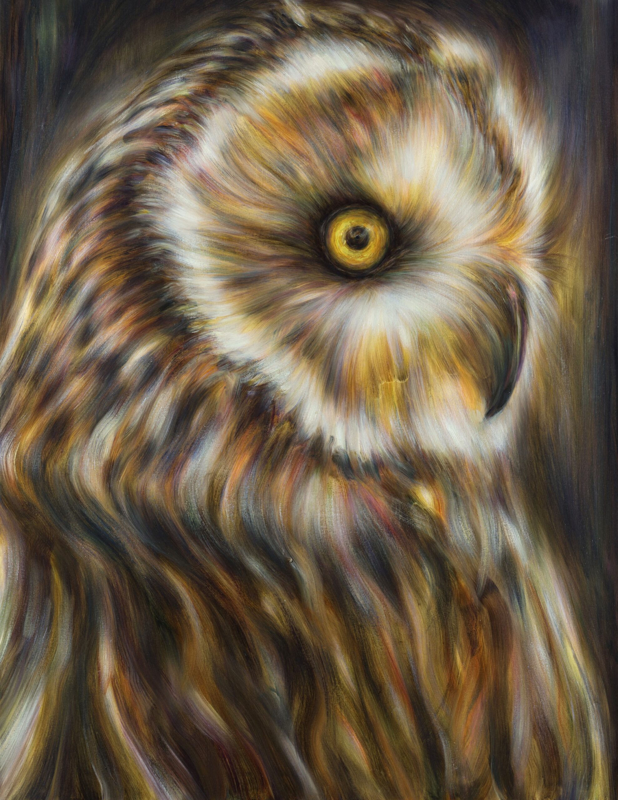 「Owl(right)」1,455×1,120 oil on canvas 2022