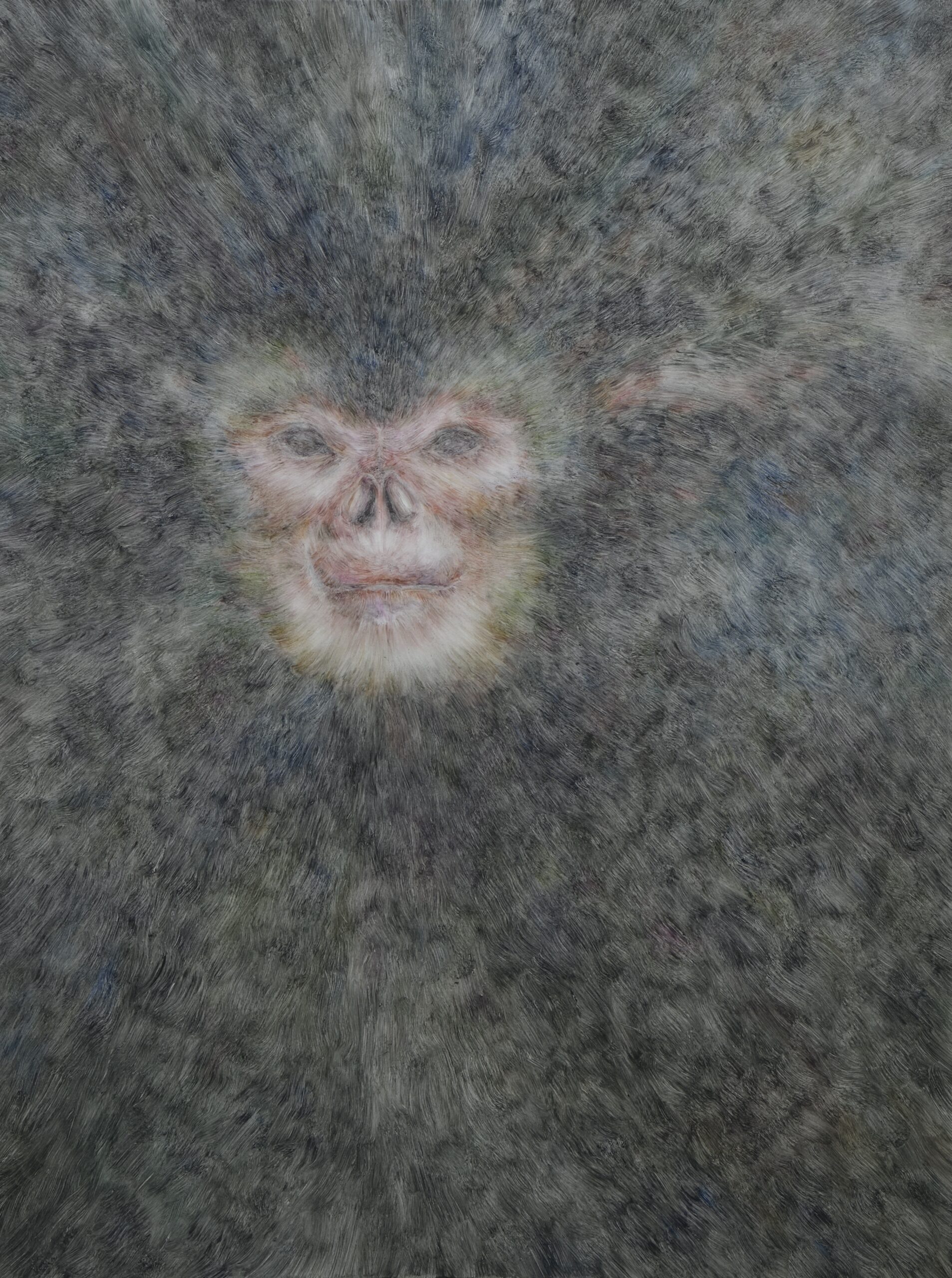 Vacant Land — 満月 / Full Moon, 2025, oil on canvas, 1455 × 1303 mm