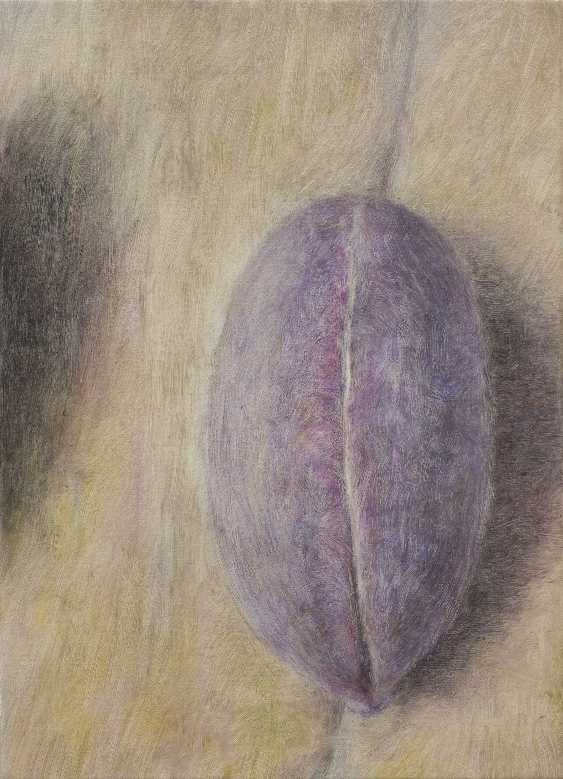 二つの影 / Twin Shadow , 2025, oil on canvas, 333 × 242 mm