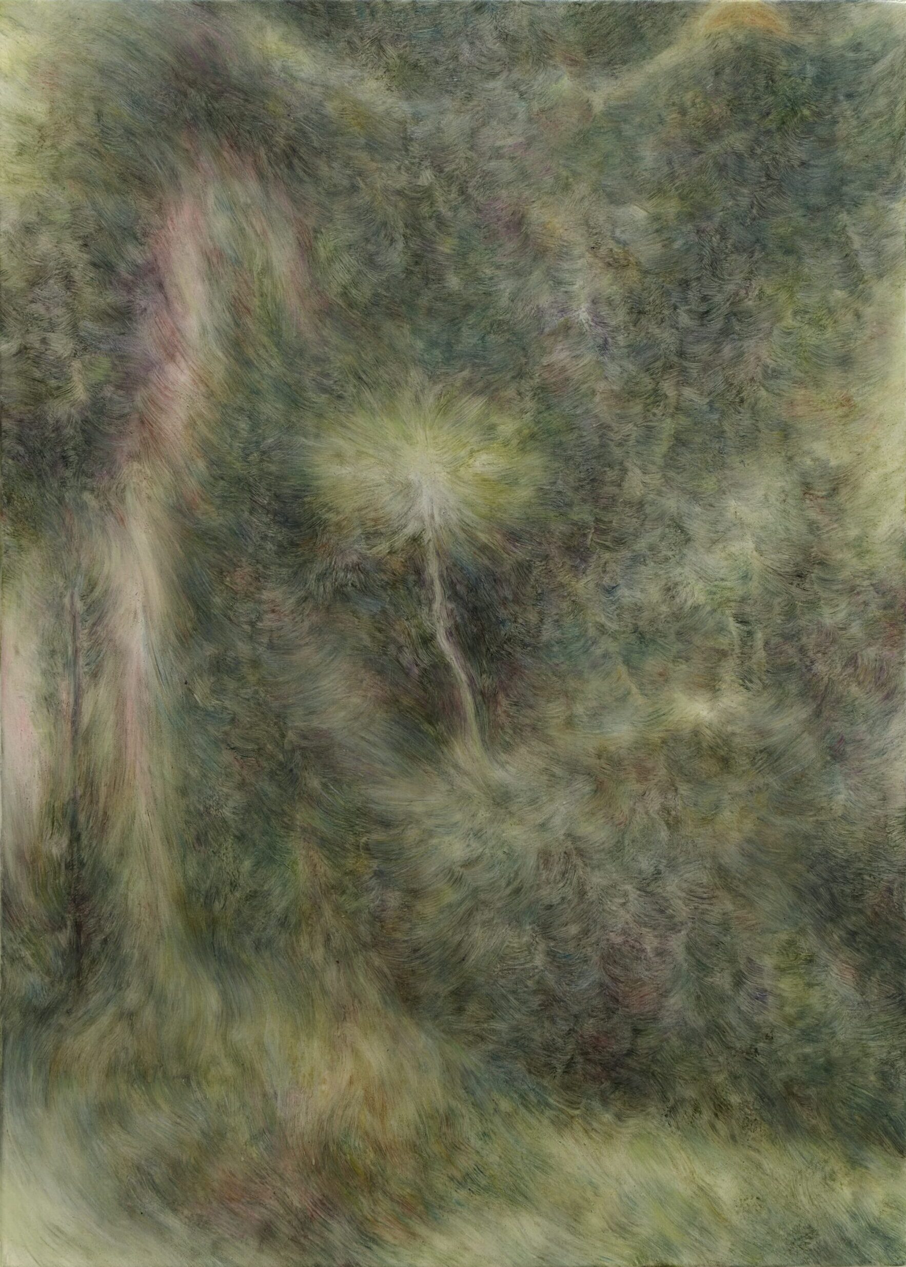 那智滝図 / Nachi Waterfall Mandara , 2026, oil on canvas, 910 × 652 mm